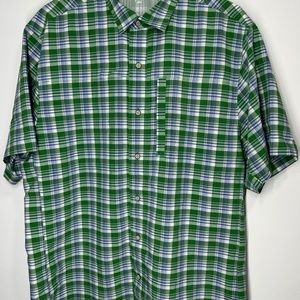 VertX Short Sleeve Plaid Shirt - Large